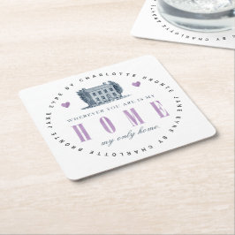 Jane Eyre - My Only Home - Vintage House Underlägg Papper Kvadrat