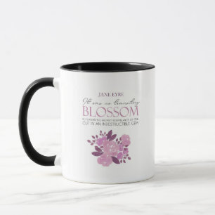 Jane Eyre - No Transitory Blommar - Rosa ros Mugg