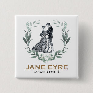 Jane Eyre och Edward Rochester med andedräkt Knapp