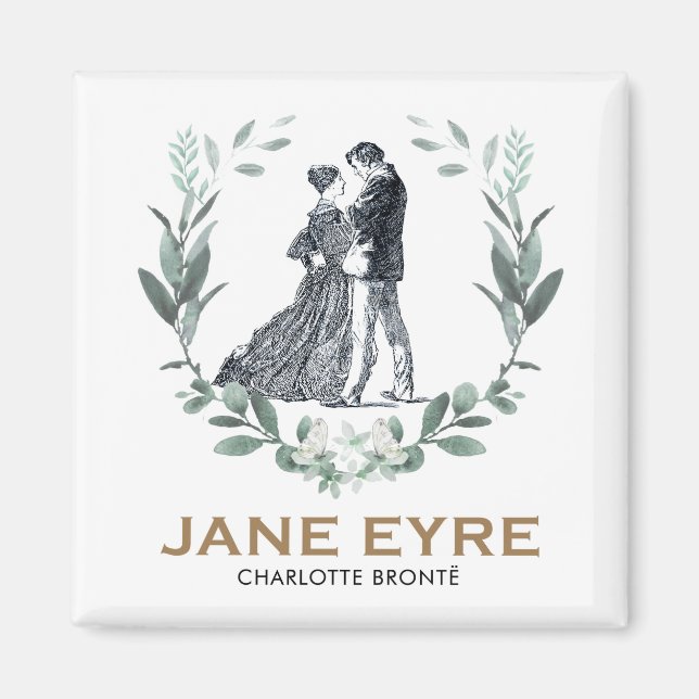 Jane Eyre och Edward Rochester med andedräkt Magnet (Framsidan)