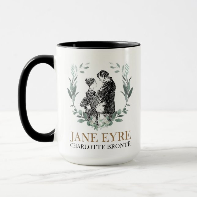 Jane Eyre och Edward Rochester med andedräkt Mugg (Vänster)