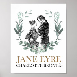 Jane Eyre och Edward Rochester med andedräkt Poster