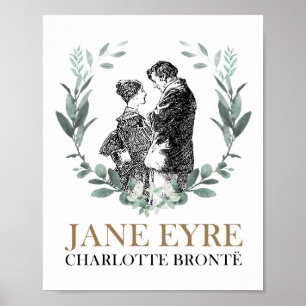 Jane Eyre och Edward Rochester med andedräkt Poster
