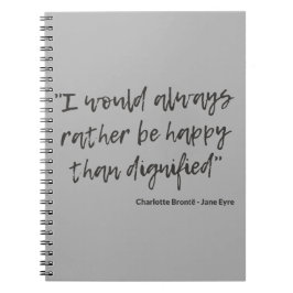 Jane Eyre Quote I Anteckningsbok