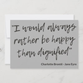 Jane Eyre Quote I Anteckningskort