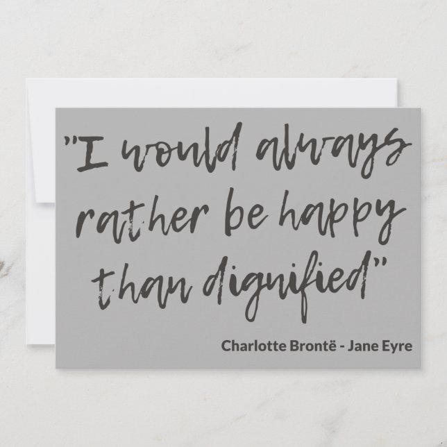 Jane Eyre Quote I Anteckningskort (Framsida)