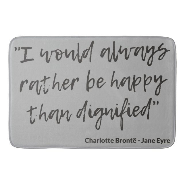 Jane Eyre Quote I Badrumsmatta (Framsidan)