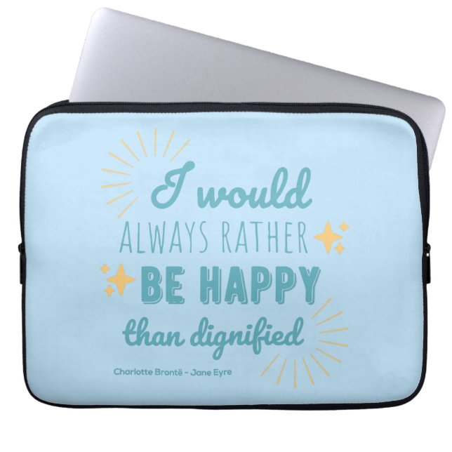 Jane Eyre Quote I - Blue Edition Laptop Fodral (Framsidan)