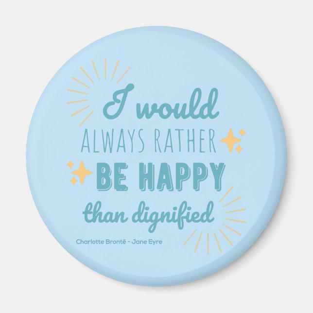Jane Eyre Quote I - Blue Edition Magnet (Framsidan)