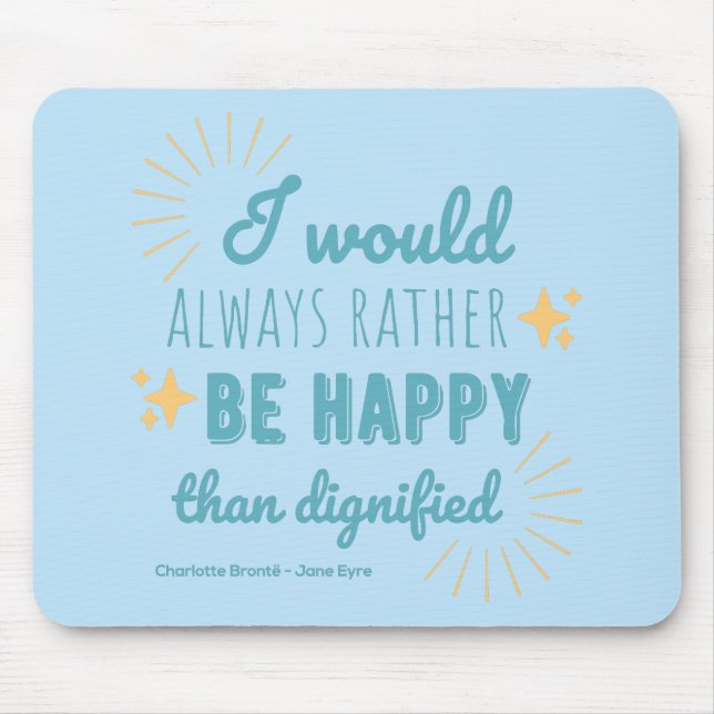Jane Eyre Quote I - Blue Edition Musmatta (Framsidan)
