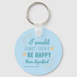 Jane Eyre Quote I - Blue Edition Nyckelring