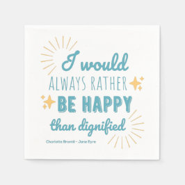 Jane Eyre Quote I - Blue Edition Pappersservett