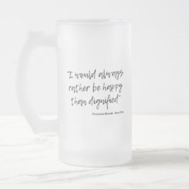 Jane Eyre Quote I Frostat Ölglas