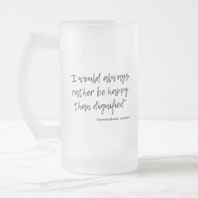 Jane Eyre Quote I Frostat Ölglas (Vänster)