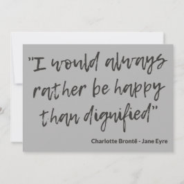 Jane Eyre Quote I Inbjudningar