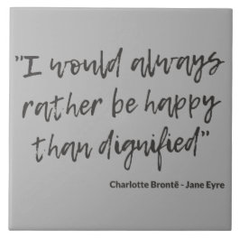 Jane Eyre Quote I Kakelplatta