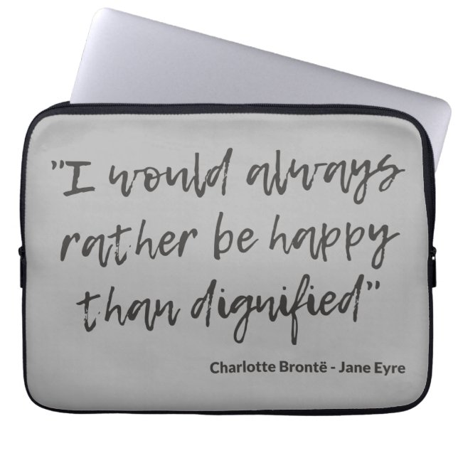 Jane Eyre Quote I Laptop Fodral (Framsidan)