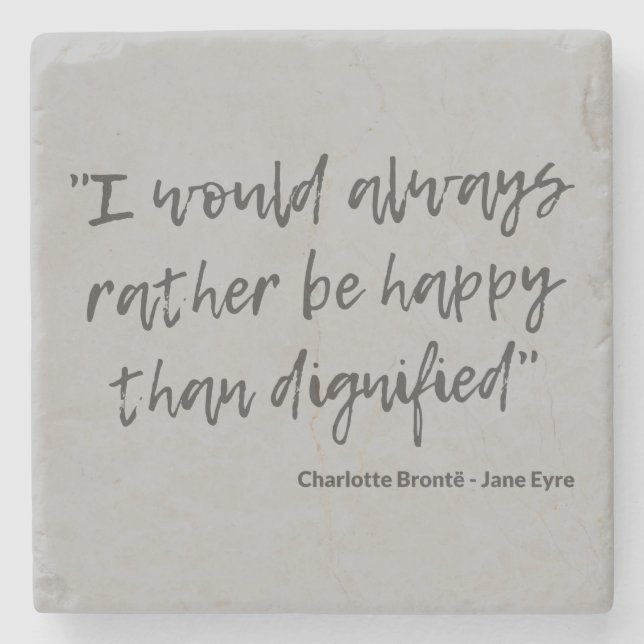 Jane Eyre Quote I Stenunderlägg (Framsidan)