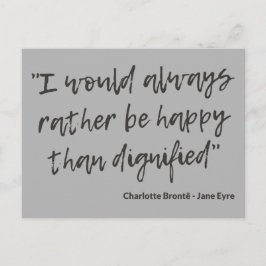 Jane Eyre Quote I Vykort