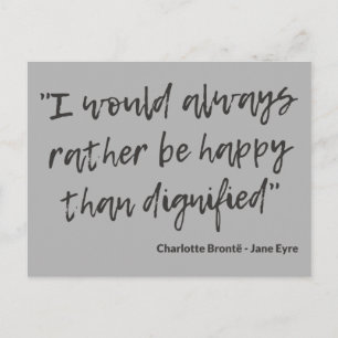 Jane Eyre Quote I Vykort