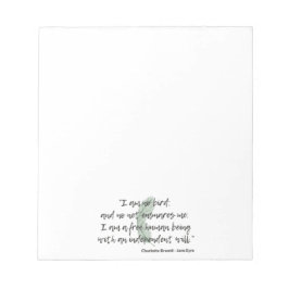 Jane Eyre Quote II Anteckningsblock