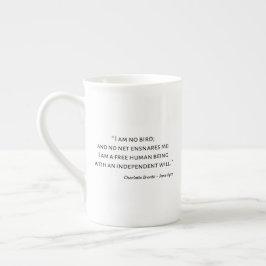 Jane Eyre Quote II - Classic Stil Benporslin Mugg
