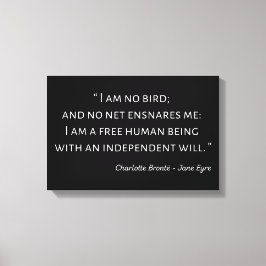 Jane Eyre Quote II - Classic Stil Canvastryck