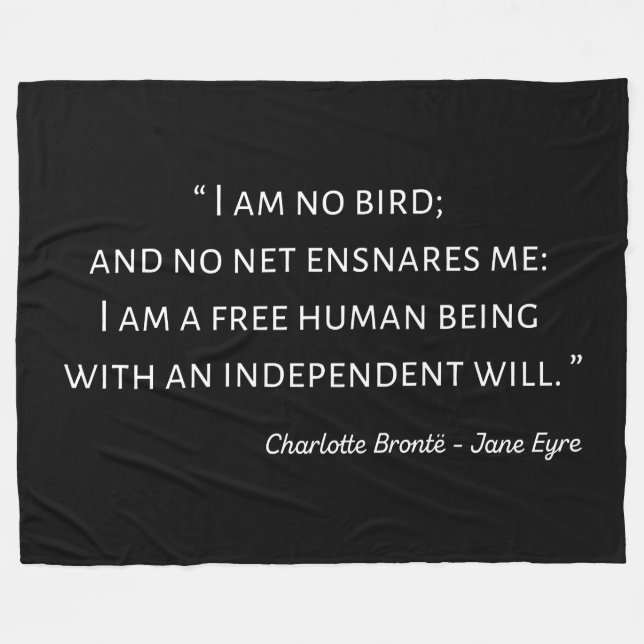 Jane Eyre Quote II - Classic Stil Fleecefilt (Framsidan (Horisontell))