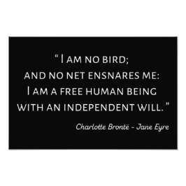 Jane Eyre Quote II - Classic Stil Fototryck