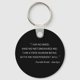 Jane Eyre Quote II - Classic Stil Nyckelring