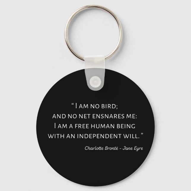Jane Eyre Quote II - Classic Stil Nyckelring (Framsida)