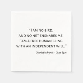 Jane Eyre Quote II - Classic Stil Pappersservett