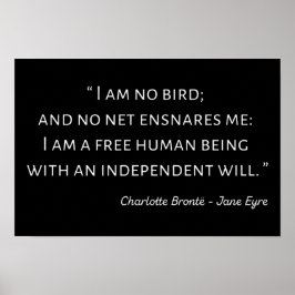 Jane Eyre Quote II - Classic Stil Poster