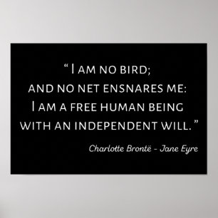 Jane Eyre Quote II - Classic Stil Poster