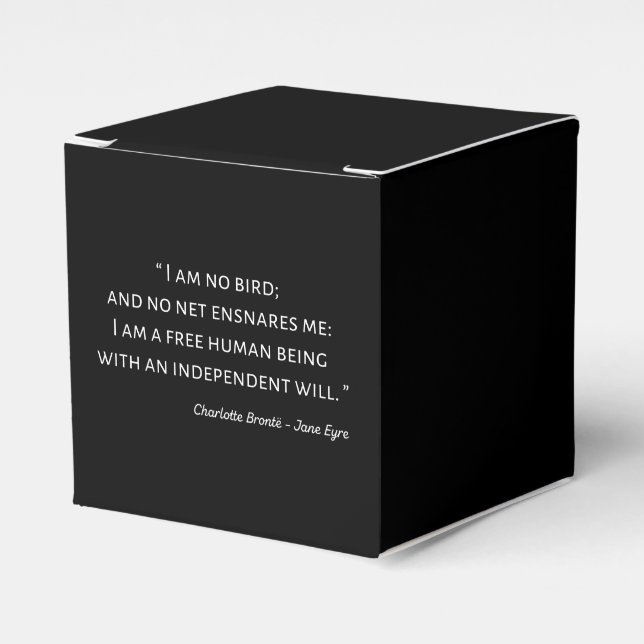 Jane Eyre Quote II - Classic Stil Presentaskar (Framsidan Sidan)