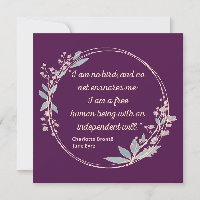 Jane Eyre Quote II - Cute Stil (Framsida)