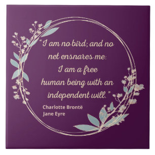 Jane Eyre Quote II - Cute Stil Kakelplatta