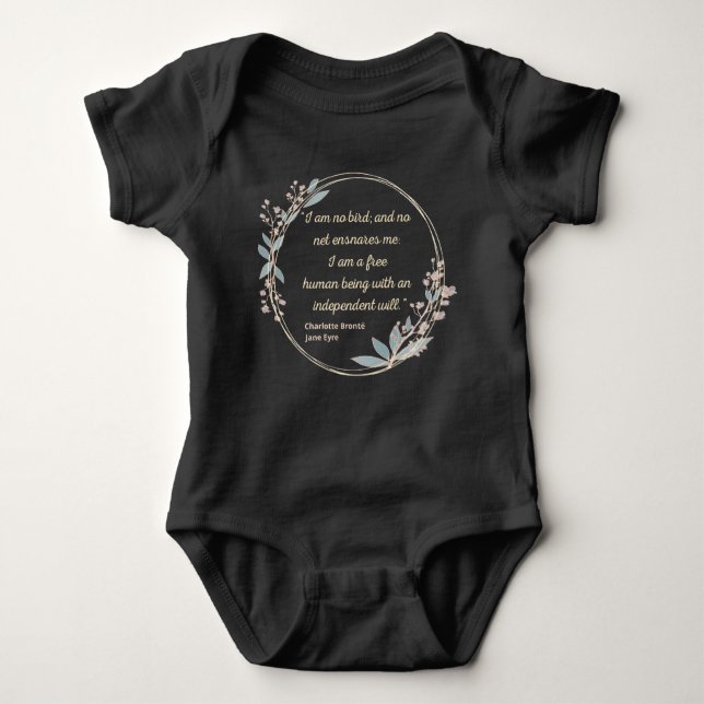 Jane Eyre Quote II - Cute Stil T Shirt (Framsida)