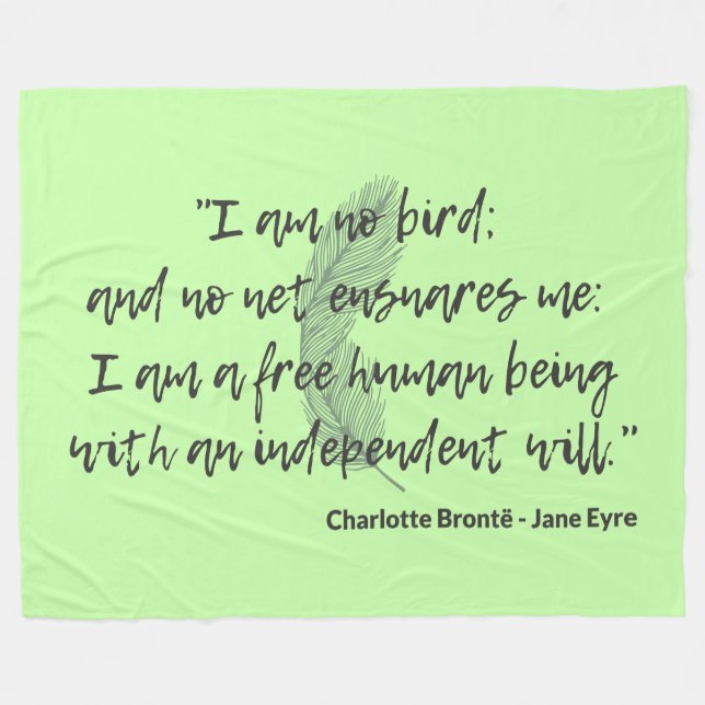 Jane Eyre Quote II Fleecefilt (Framsidan (Horisontell))