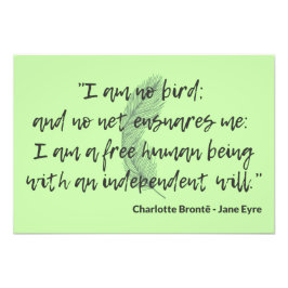 Jane Eyre Quote II Fototryck