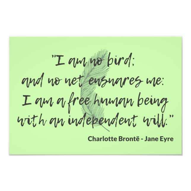 Jane Eyre Quote II Fototryck (Framsidan)