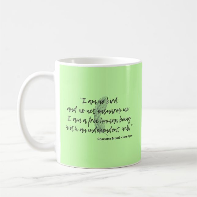Jane Eyre Quote II Kaffemugg (Vänster)