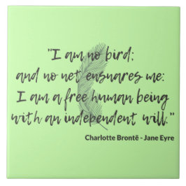 Jane Eyre Quote II Kakelplatta