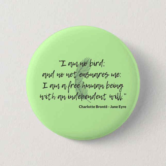 Jane Eyre Quote II Knapp (Framsida)