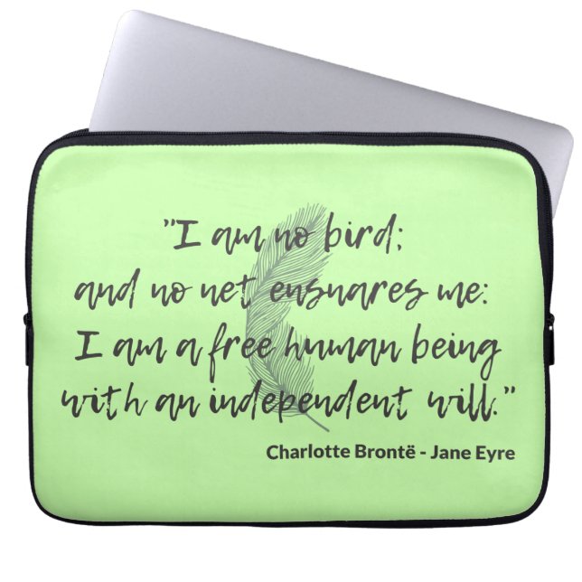 Jane Eyre Quote II Laptop Fodral (Framsidan)