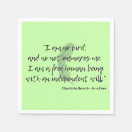 Jane Eyre Quote II Pappersservett