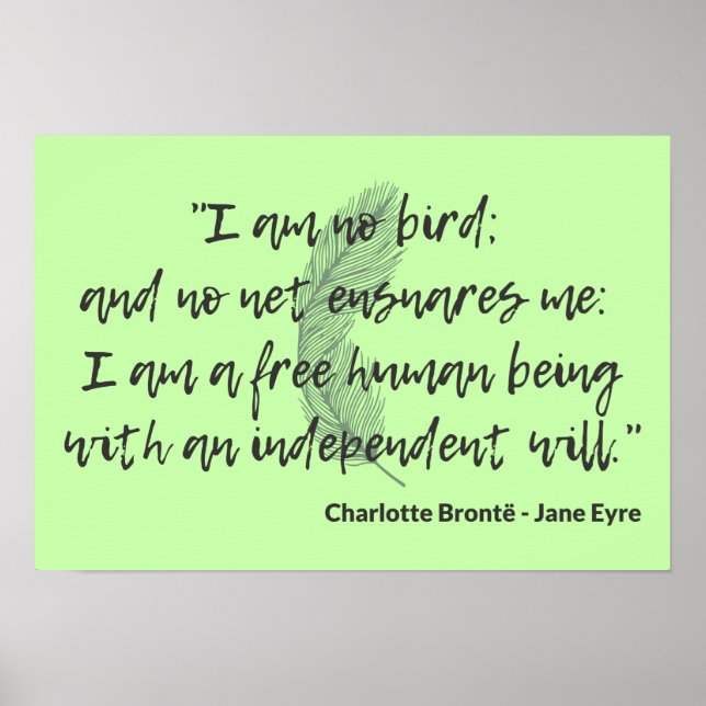 Jane Eyre Quote II Poster (Framsidan)