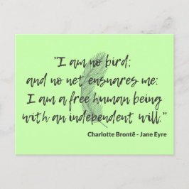 Jane Eyre Quote II Vykort