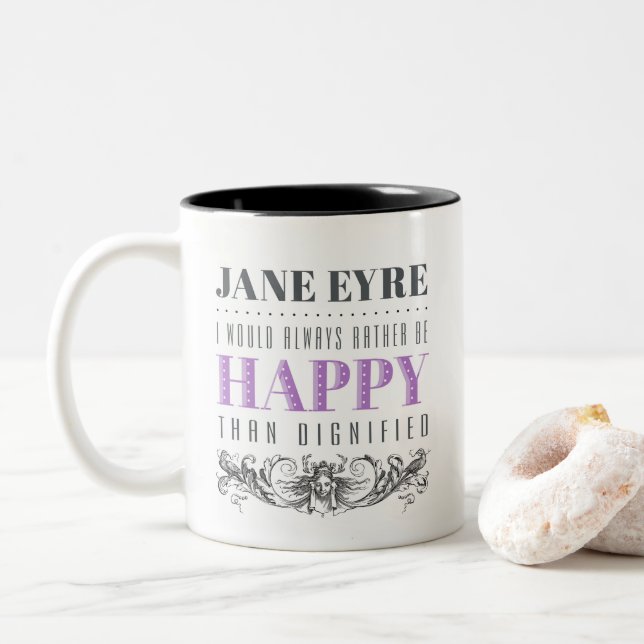 Jane Eyre Quote - jag skulle alltid hellre vara Ly Kaffemugg (Med munk)