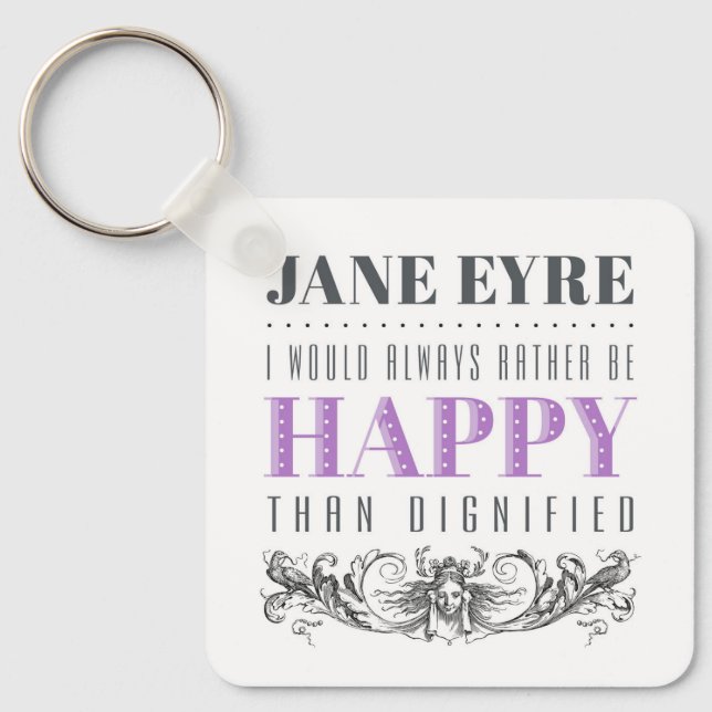 Jane Eyre Quote - jag skulle alltid hellre vara Ly Nyckelring (Framsida)